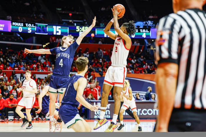 Homewood-Flossmoor New Trier Illinois boys basketball March 8 2024 Nate Latsch 26670
